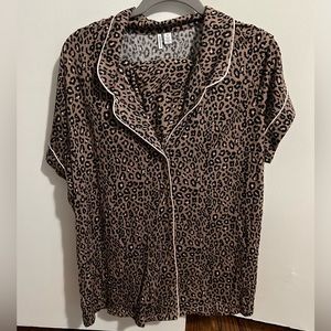 Nordstrom Leopard Pajama set - shorts Sz XL NWT